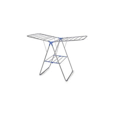 Foldable Wing Clothes Drying Rack Stand with Shelves