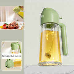2-in-1 Glass Oil Sprayer and Dispenser Bottle 500ml