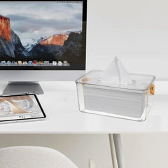 Clear Acrylic Tissue Box Holder – 26 x 14cm