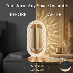 Crystal LED Table Lamp USB Rechargeable