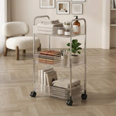 3-Tier Rolling Storage Cart Organizer