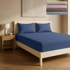 Soft Microfiber Fitted Bed Sheet Set