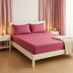 Soft Microfiber Fitted Bed Sheet Set
