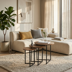 Luxury Wooden Nesting Coffee Tables