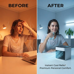 Portable Mini AC Cooler with LED Light
