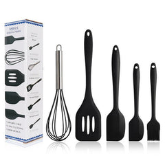 Silicone Kitchen Utensils Set 5 Piece Cooking Tools Spatula