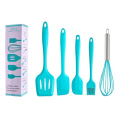 Silicone Kitchen Utensils Set 5 Piece Cooking Tools Spatula