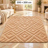 Geometric Area Rug | Soft Plush Living Room Carpet