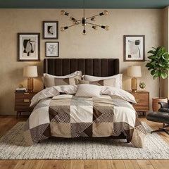 King Size Jacquard Comforter Set Luxury 6 Pieces