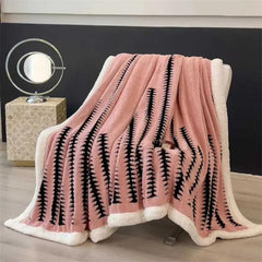 بطانية صوف كشمير سميكة مزدوجة الجوانب 200 × 230 سم