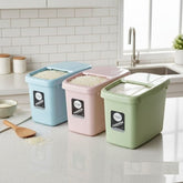 10KG Plastic Grain Storage Box with Transparent Lid