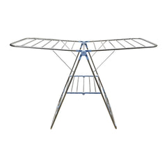 Foldable Wing Clothes Drying Rack Stand with Shelves
