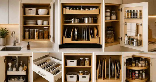 how to organize kitchen cabinets small apartment