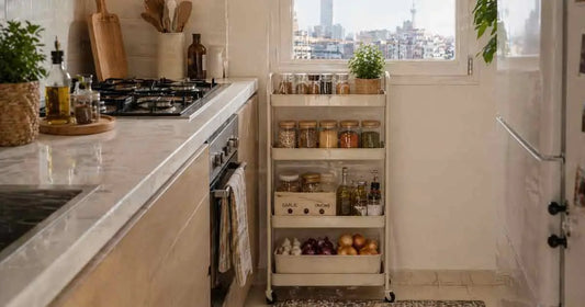 rolling storage cart small kitchen Kuwait