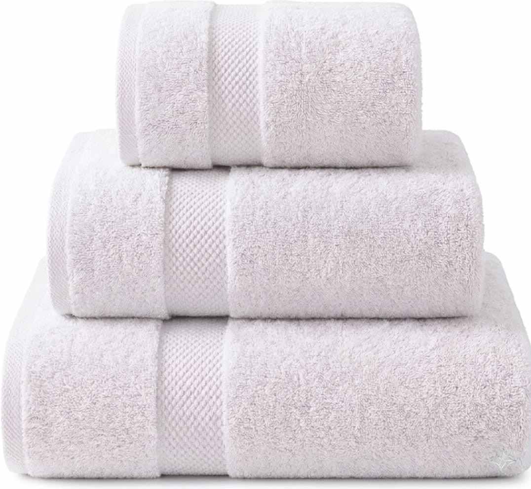 100% Cotton, Quick-Dry, 3 Pieces - Luxurious and Absorbent for Home and Spa Use