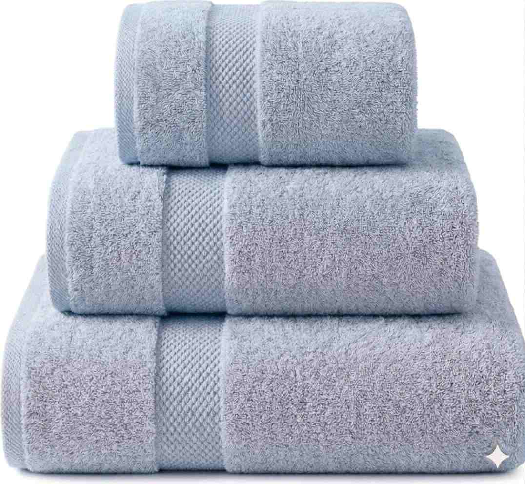 100% Cotton, Quick-Dry, 3 Pieces - Luxurious and Absorbent for Home and Spa Use