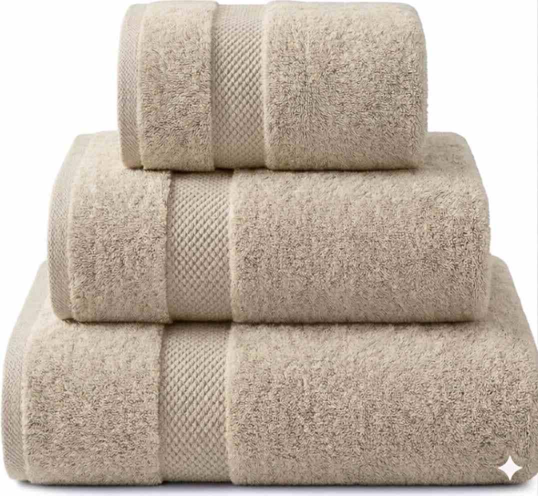 100% Cotton, Quick-Dry, 3 Pieces - Luxurious and Absorbent for Home and Spa Use
