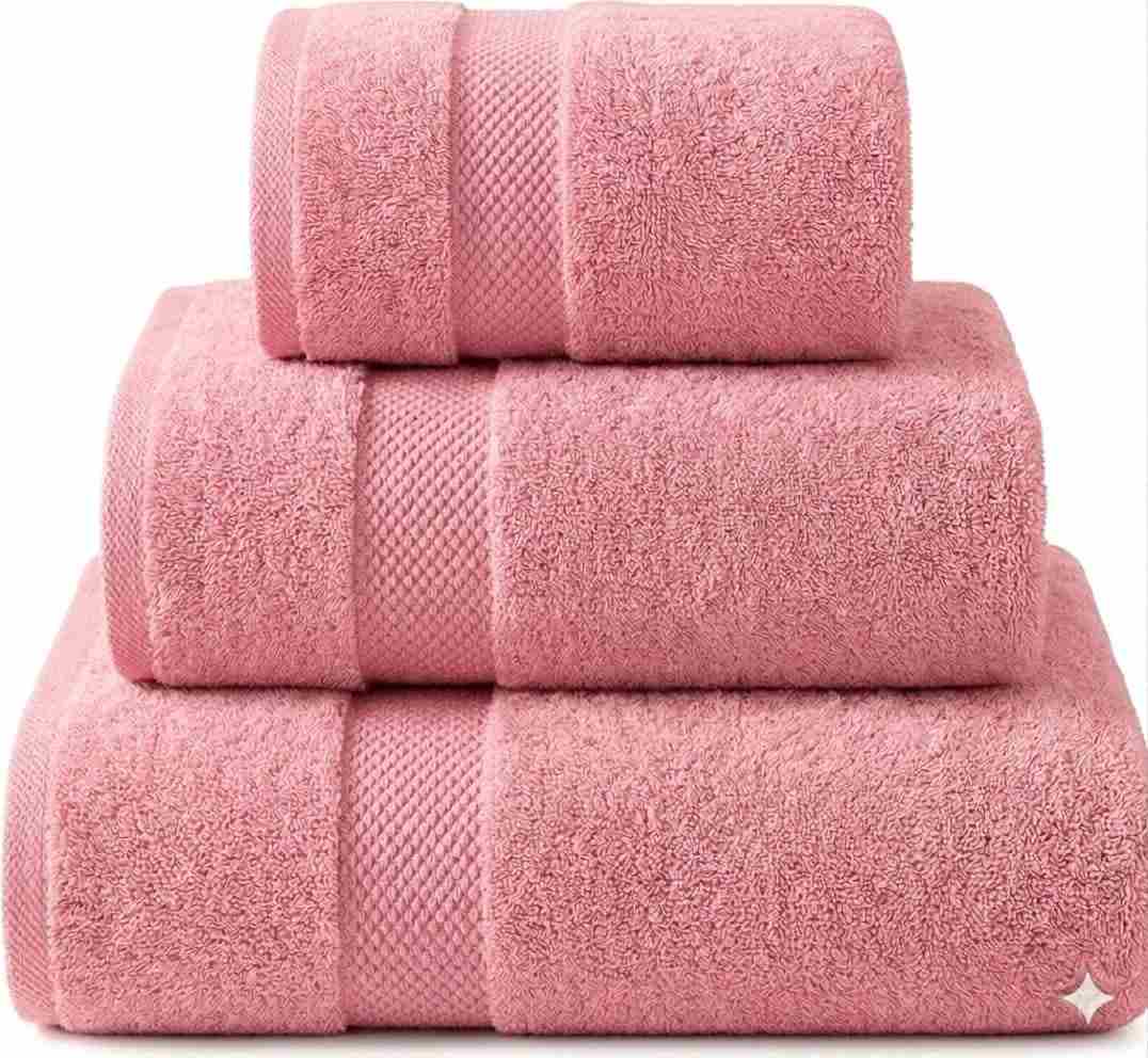 100% Cotton, Quick-Dry, 3 Pieces - Luxurious and Absorbent for Home and Spa Use