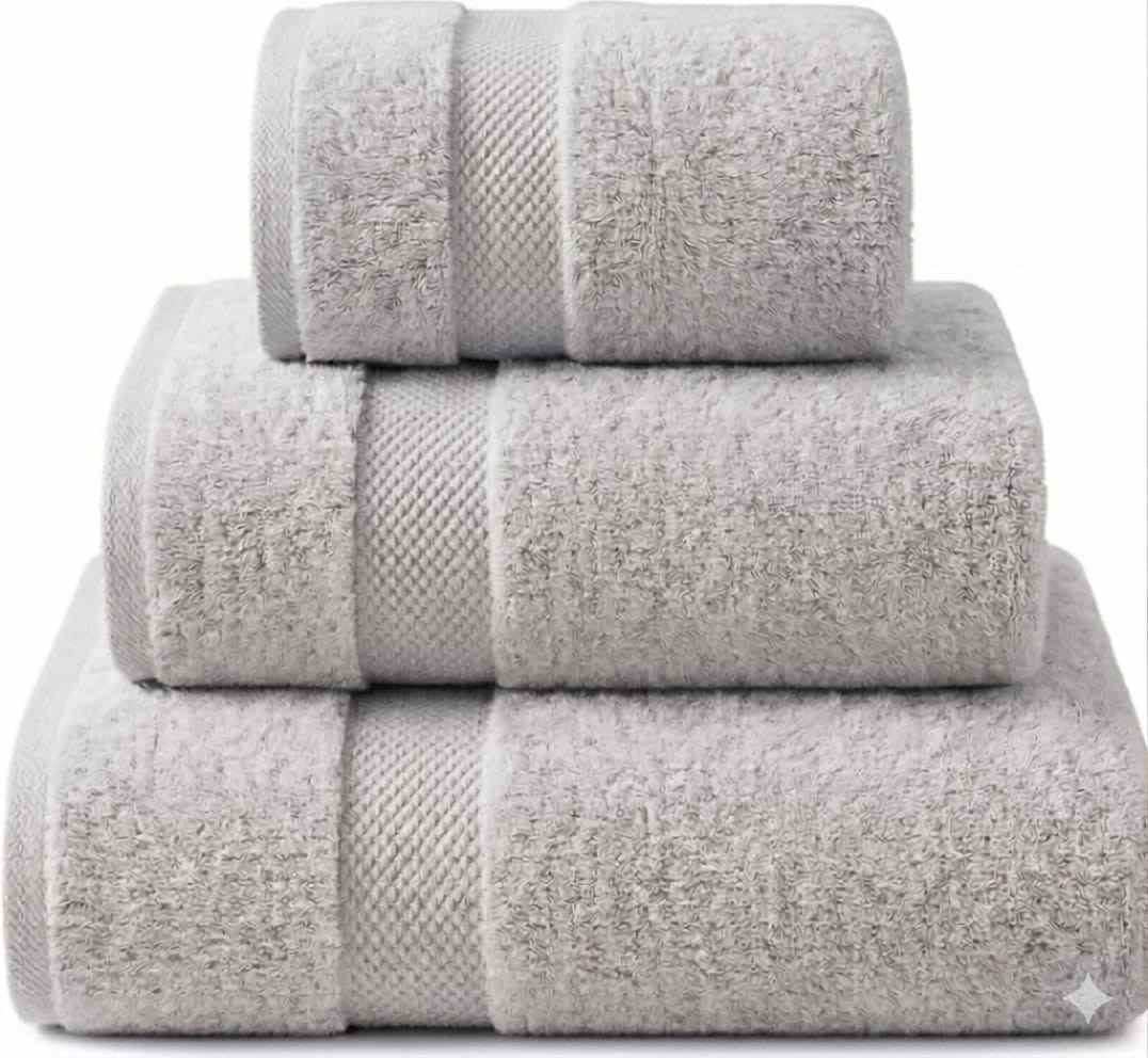 100% Cotton, Quick-Dry, 3 Pieces - Luxurious and Absorbent for Home and Spa Use