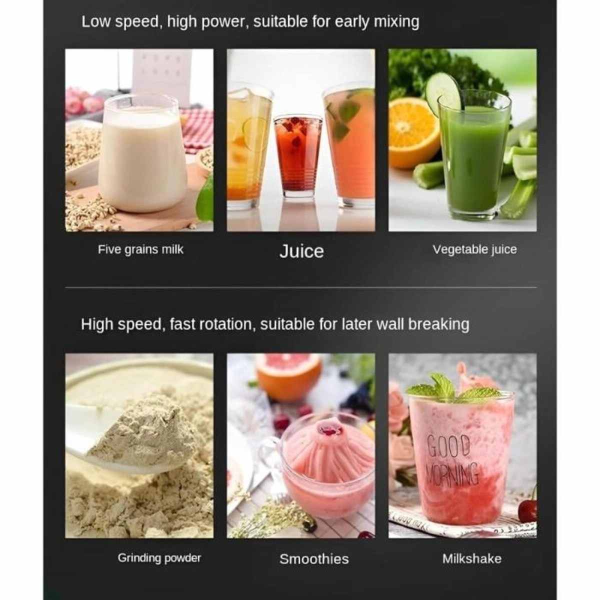 15 Speeds 10000W Heavy Duty Blender 2.5L with Mill by I Lite