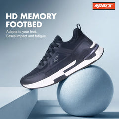 Sparx Men's Running Shoes Navy Slip-Resistant Sole