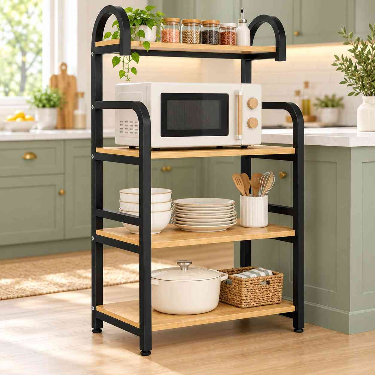 5 Layer & 4 Layer  Tier Multifunctional Kitchen Storage Shelf