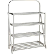 Folding Multi-Tier Metal Shoe Rack