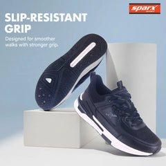 Sparx Men's Running Shoes Navy Slip-Resistant Sole