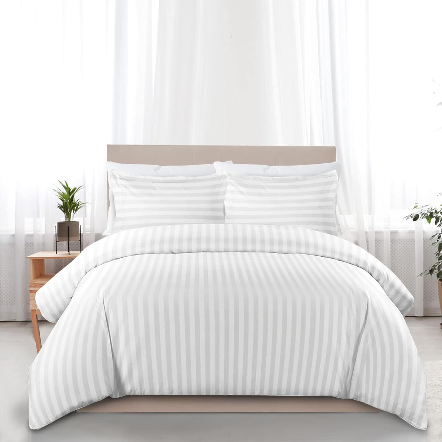 Double Duvet Satin Cover Set 4 or 6 Pcs