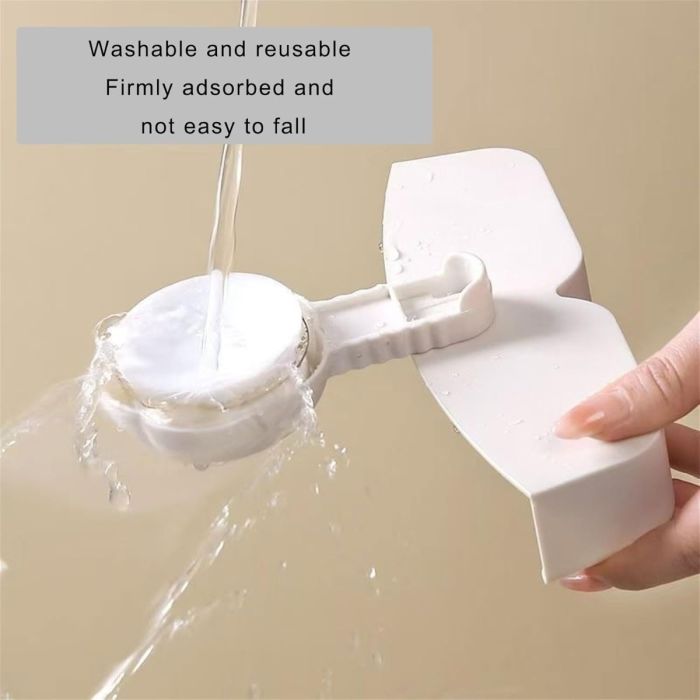 Wall-Mounted Glasses Holder with Suction Cup