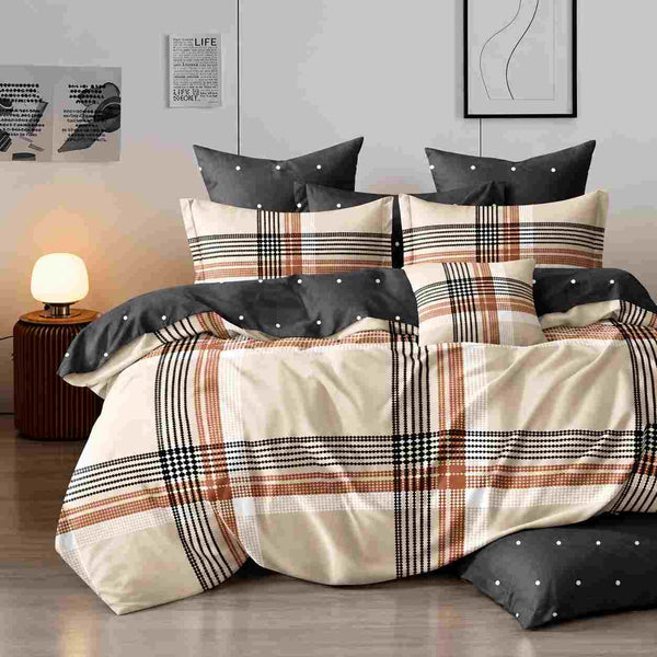 6Pcs Double-Sided Printed Comforter Set 220 x 240 cm