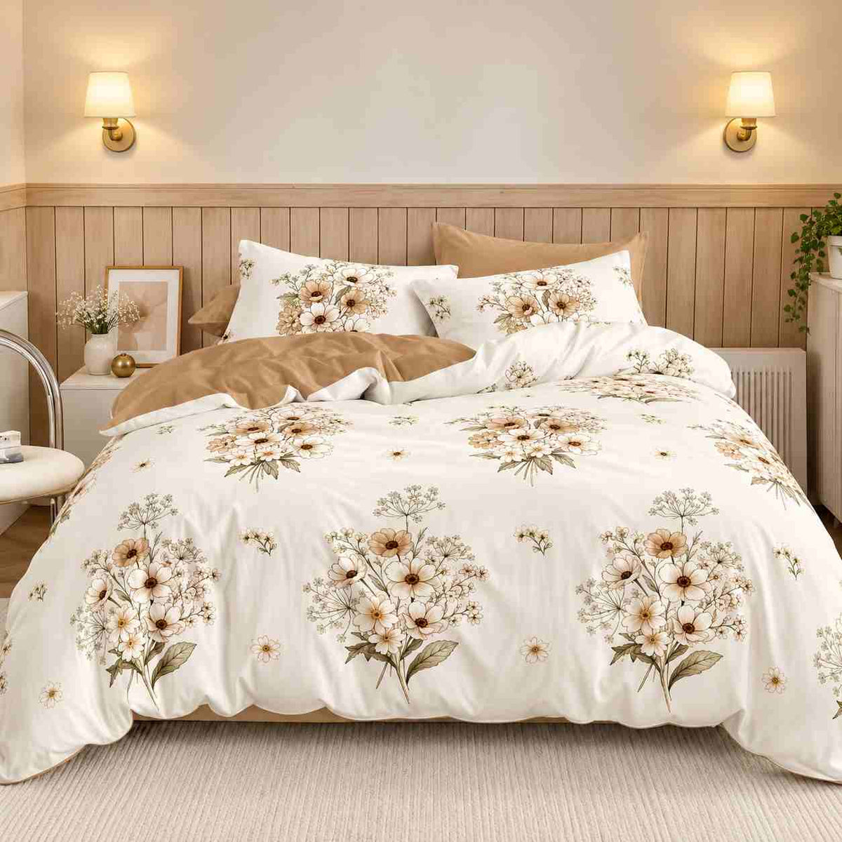 6Pcs Double-Sided Printed Comforter Set 220 x 240 cm