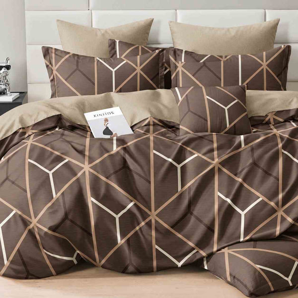 6Pcs Double-Sided Printed Comforter Set 220 x 240 cm