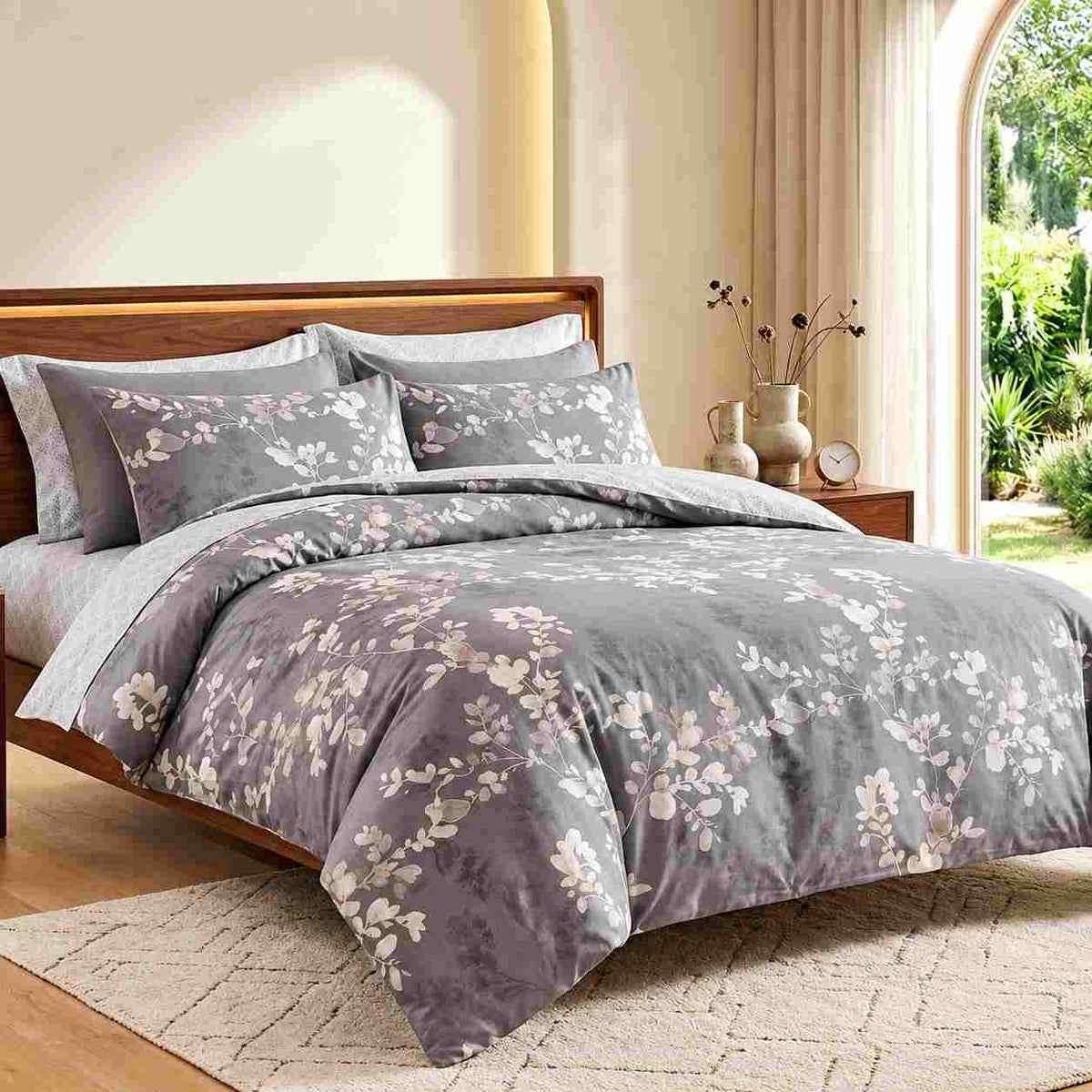 6Pcs Double-Sided Printed Comforter Set 220 x 240 cm