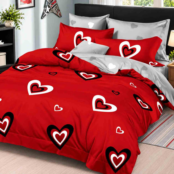 6Pcs Double-Sided Printed Comforter Set 220 x 240 cm