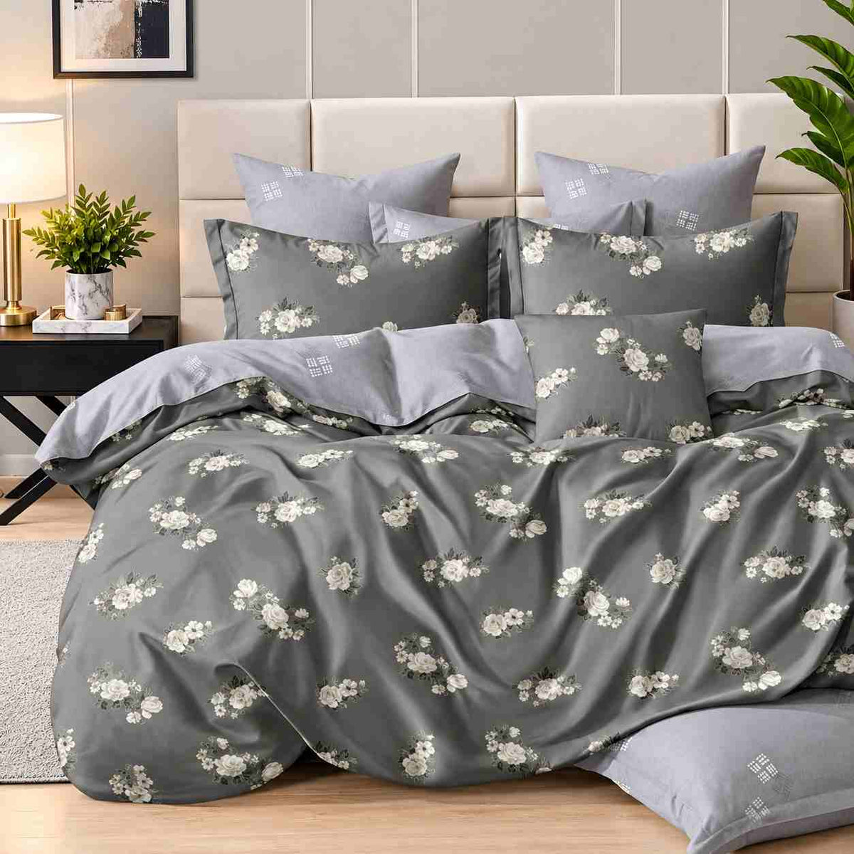 6Pcs Double-Sided Printed Comforter Set 220 x 240 cm