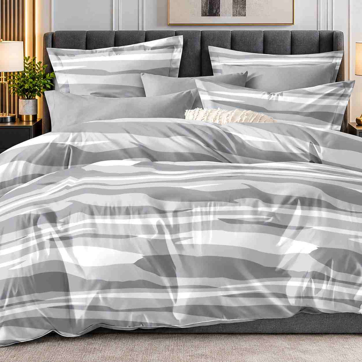 6Pcs Double-Sided Printed Comforter Set 220 x 240 cm