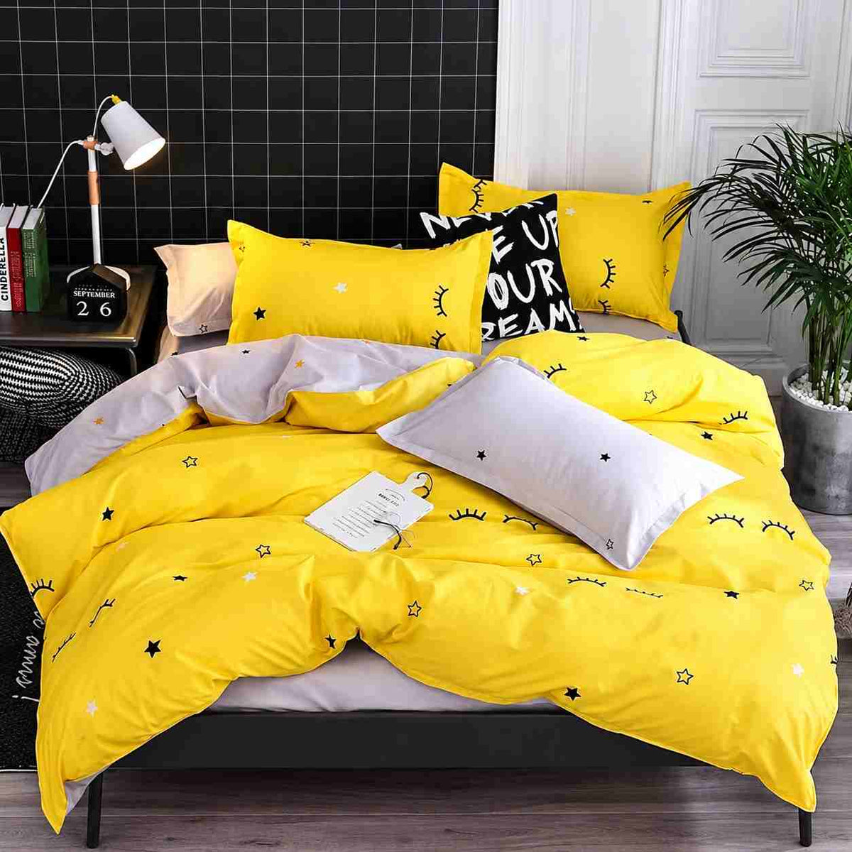 6Pcs Double-Sided Printed Comforter Set 220 x 240 cm