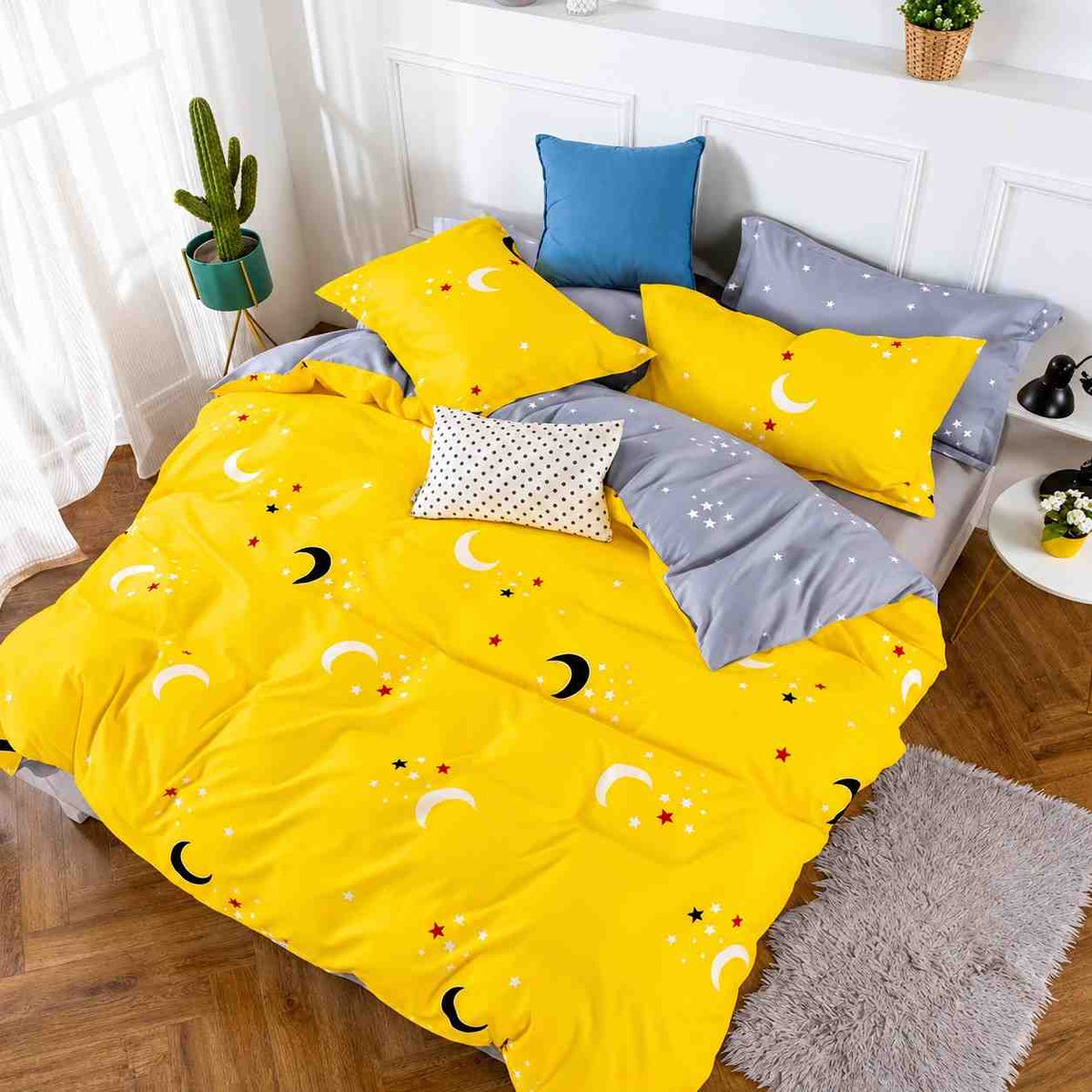 6Pcs Double-Sided Printed Comforter Set 220 x 240 cm