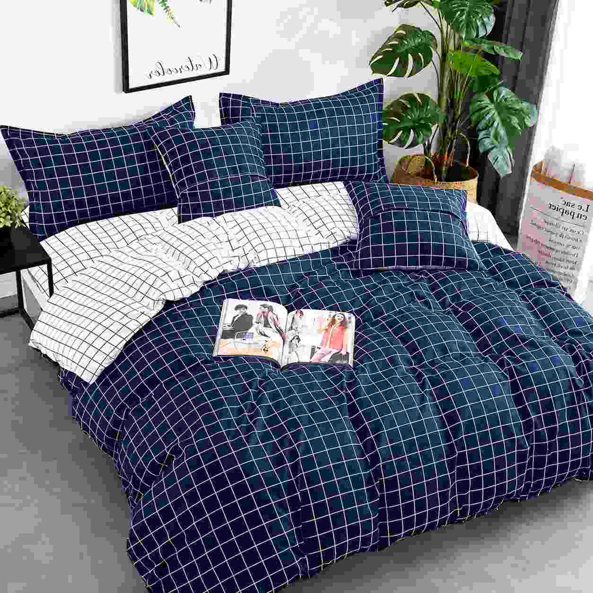 6Pcs Double-Sided Printed Comforter Set 220 x 240 cm
