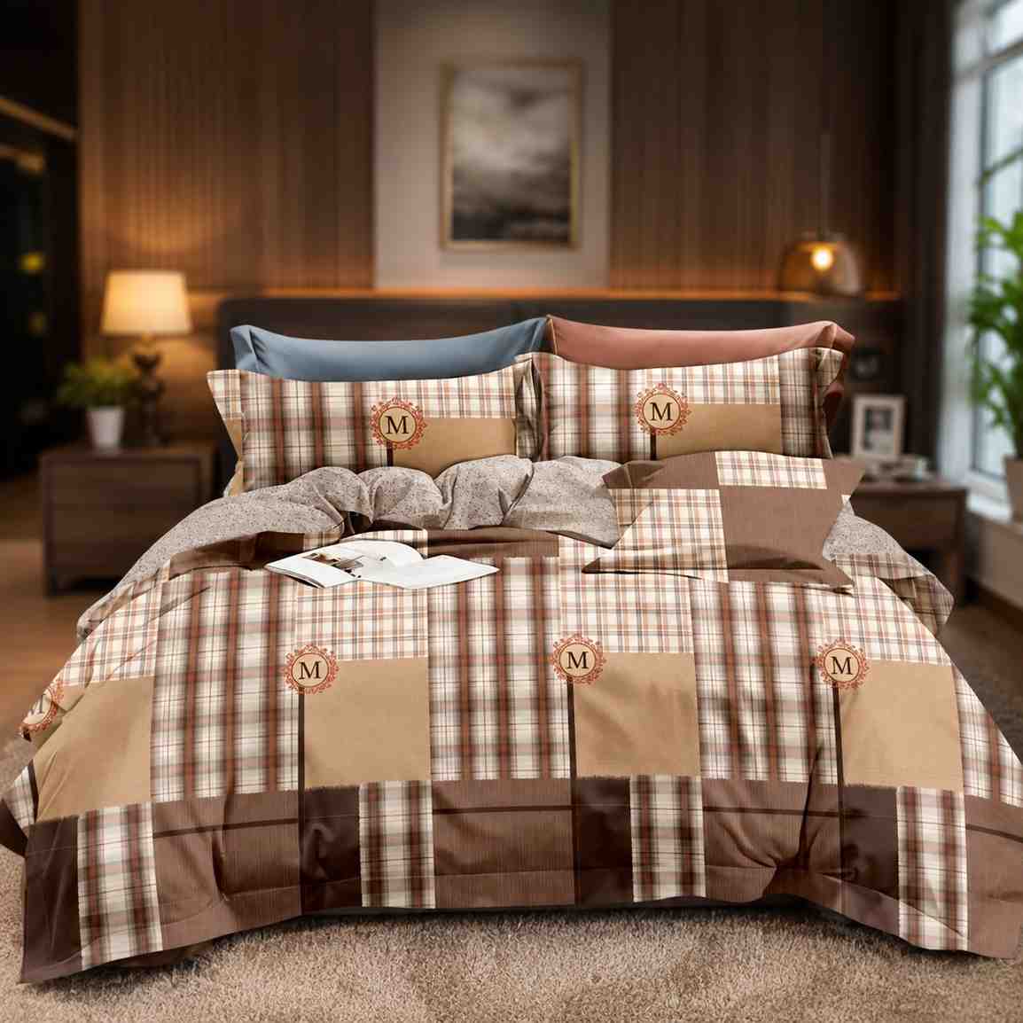 6-Piece Comforter Set King Size Bedding Set