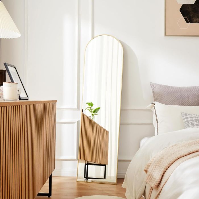 مرآة قائمة بذاتها بطول كامل 147 × 36 سم