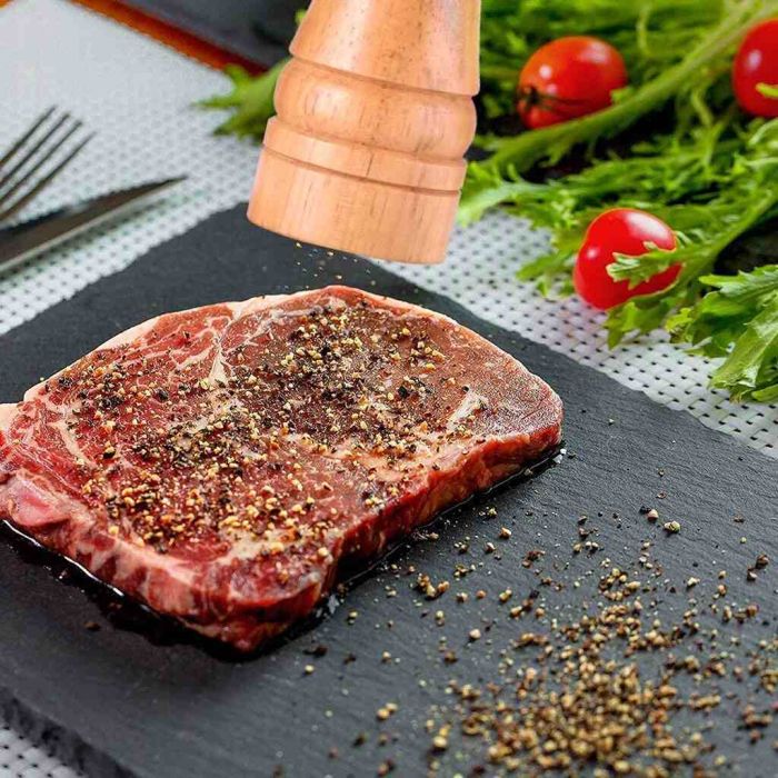 20cm Wooden Pepper and Salt Grinder with Adjustable Ceramic Mill