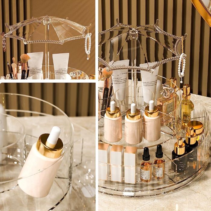 Rotating Luxury Acrylic Cosmetic Storage