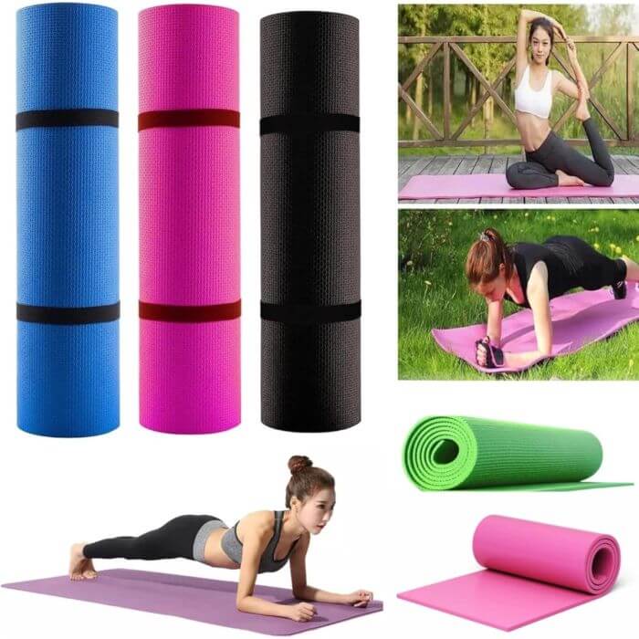 Yoga mat for Exercise, Yoga, Workout. Comfortable Non Skid Mat for Fitness