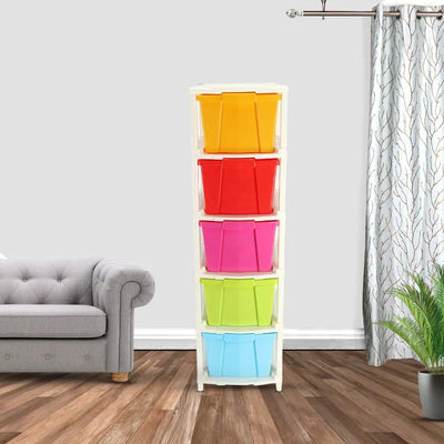 Jumbo Colorful Plastic Storage Drawer 3, 4 & 5 Layer