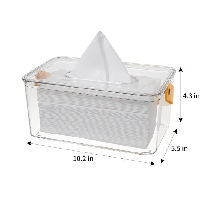 Clear Acrylic Tissue Box Holder – 26 x 14cm