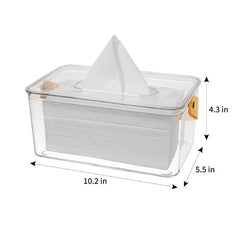 Clear Acrylic Tissue Box Holder – 26 x 14cm