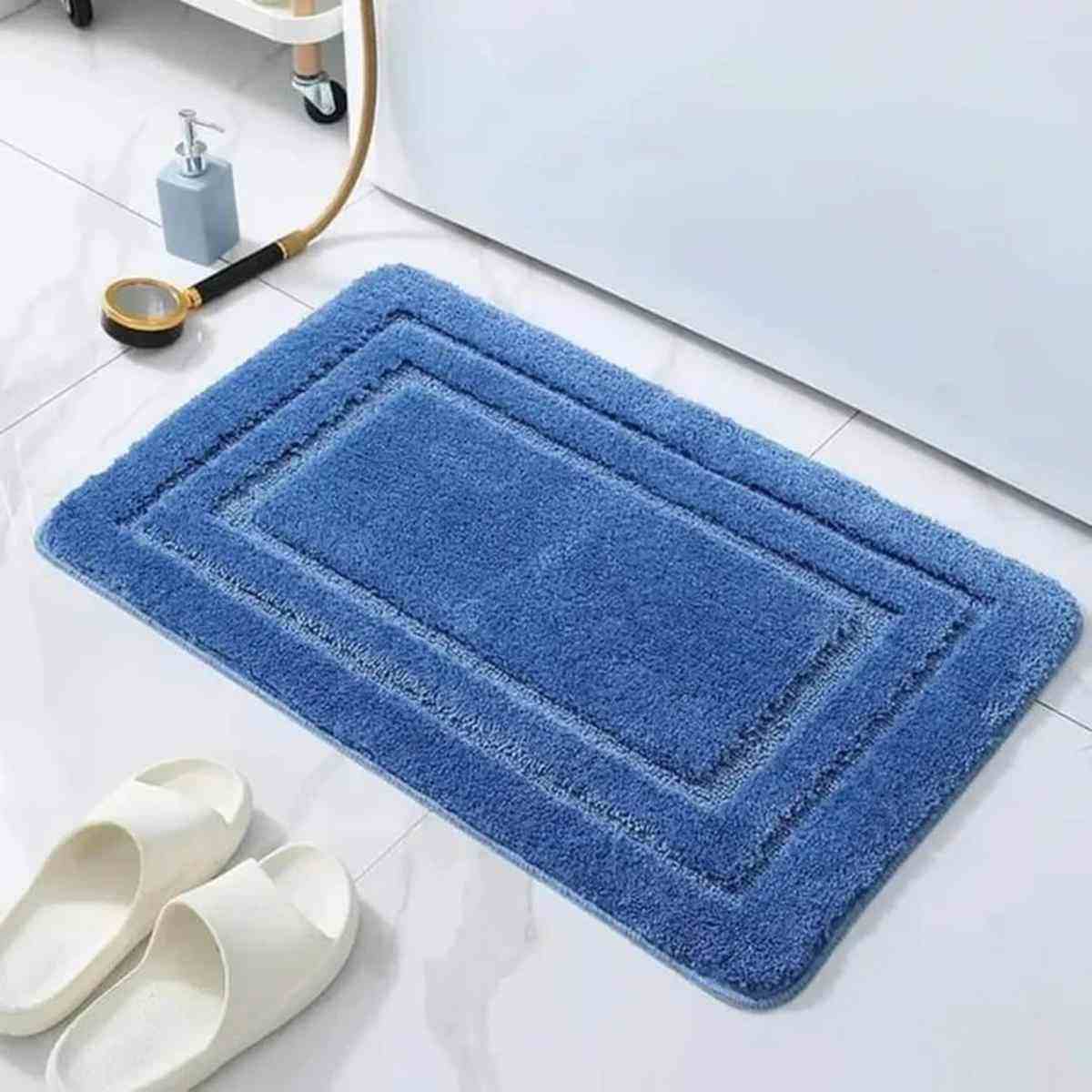 Bathroom Rugs 50X80cm, Non-Slip Doormats Extra Soft and Absorbent Microfiber Bath Mat for Home Floor