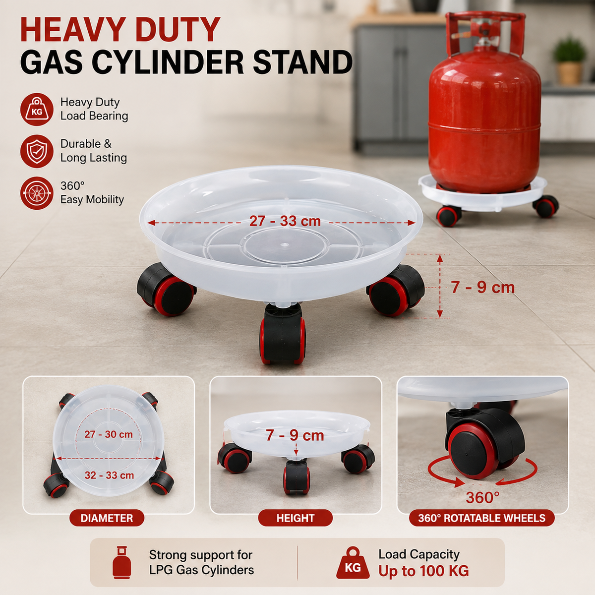 Heavy Duty Gas Cylinder Stand